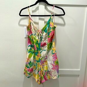 Yumi Kim Silk Floral Romper